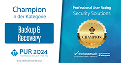 techconsult PUR 2024 Award - Backup & Recovery