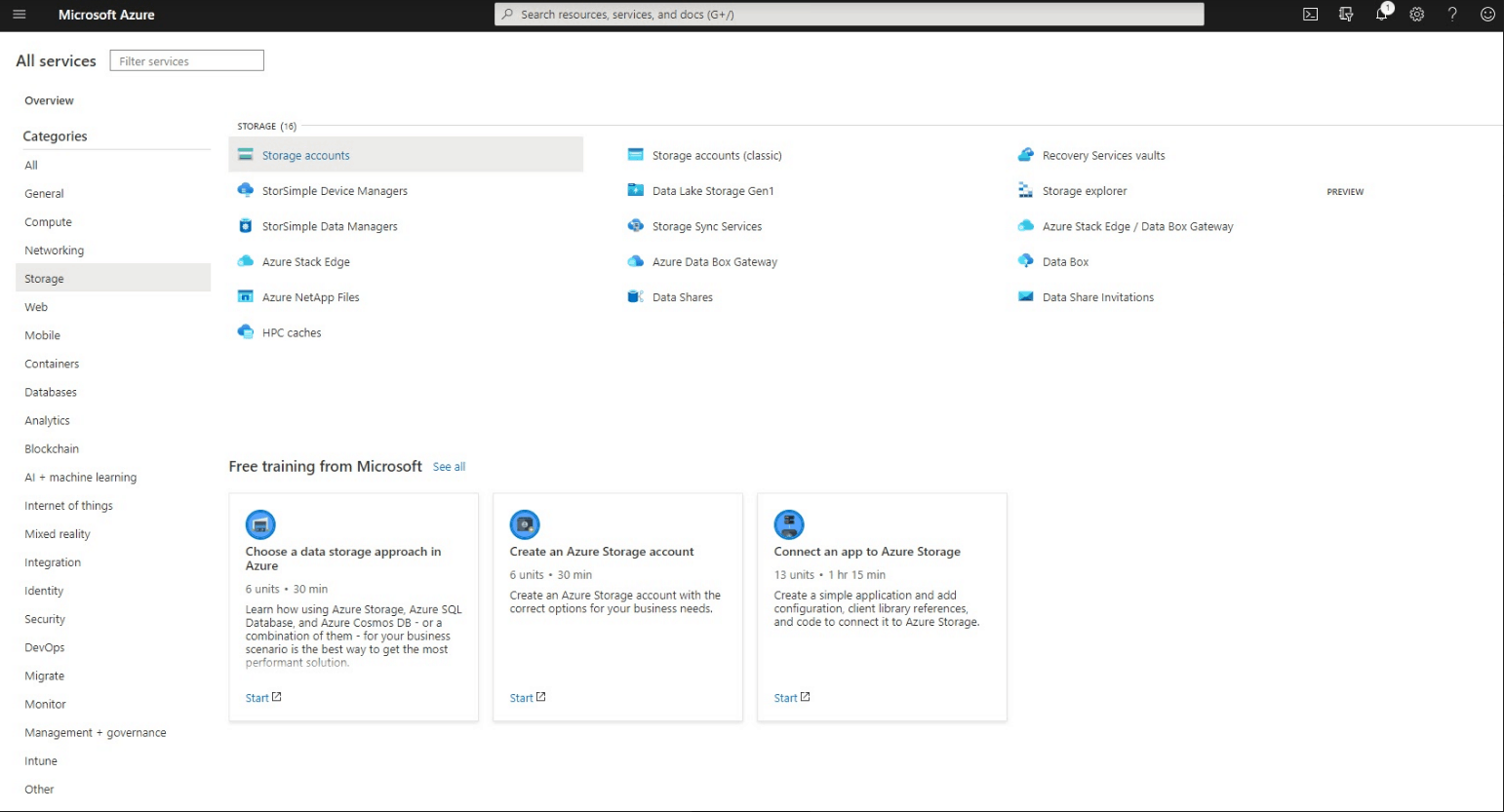 Azure Storage Account