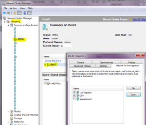 LiveMigration Network Selection on 2008 R2