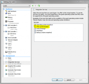 Hyper-V VM Time Synchronization