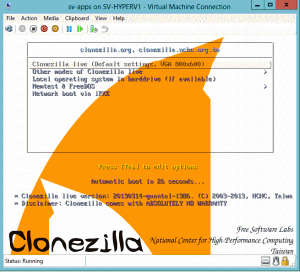 Clonezilla Welcome