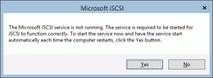 iSCSI Service Message