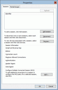 iSCSI Session Properties