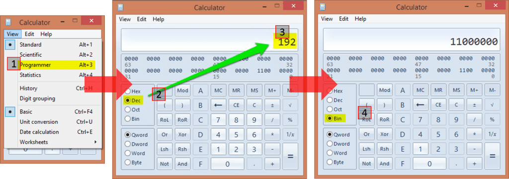 Decimal to Binary Conversion in Calc.exe