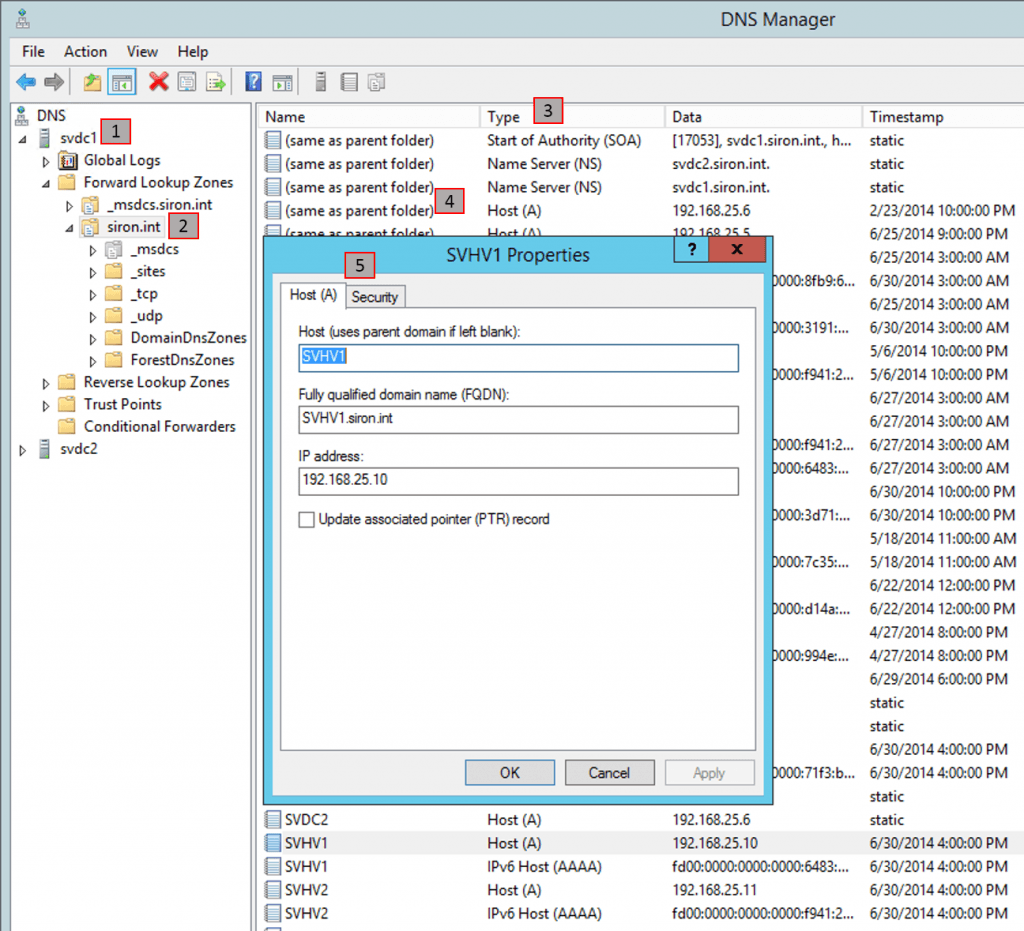 DNS Server Console