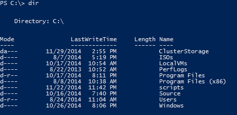 PowerShell Directory Listing