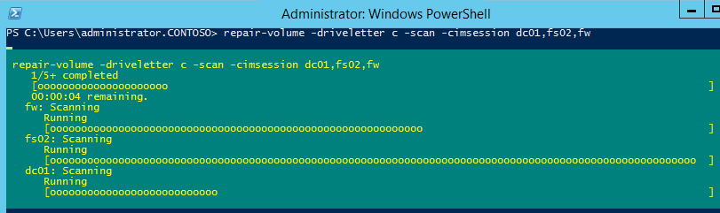 repair-volume -cimsession