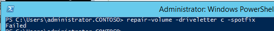 repair-volume -spotfix