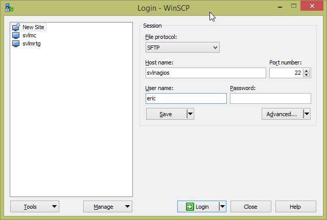 WinSCP Profiles