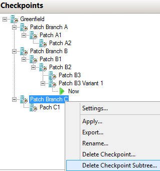 Checkpoint: Subtree Delete