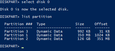 Diskpart for Dynamic Disks