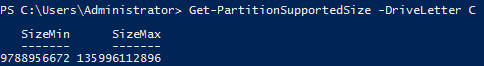 Volume Size in PowerShell