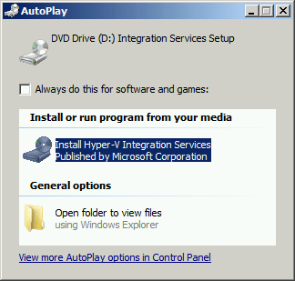 Integration Services Autoplay