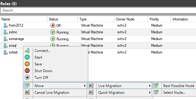 Live Migration Example