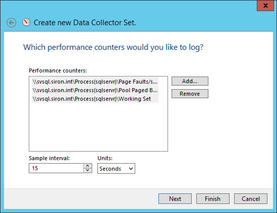 Data Collector Counters