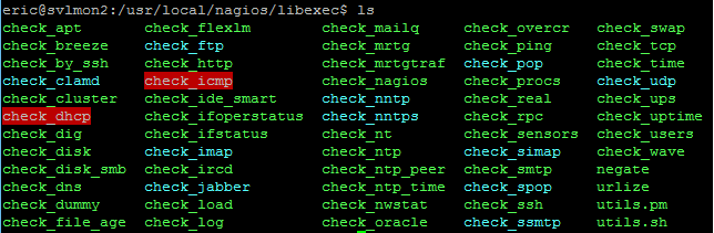 Default Nagios Plugins