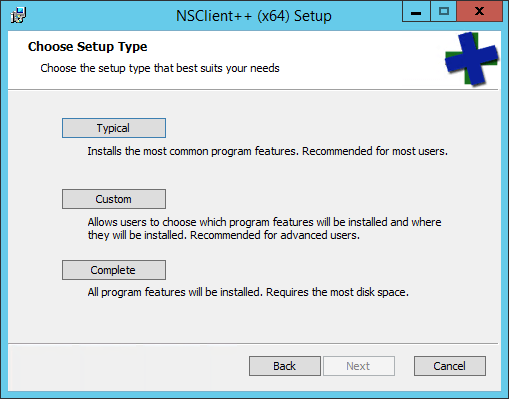 NSClient++ Setup Type