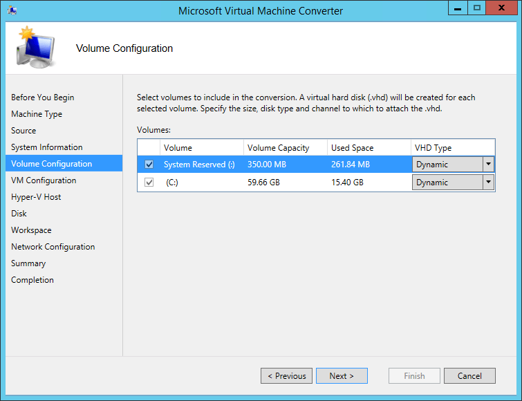 MVMC Disk Selection