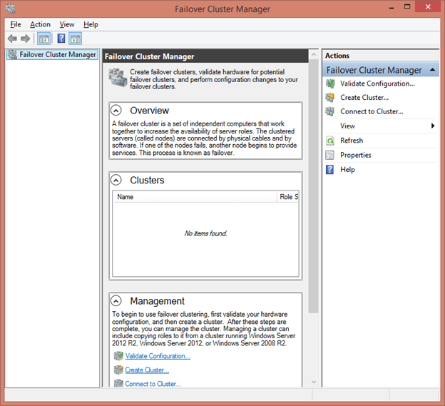 failover cluster user rights assignment