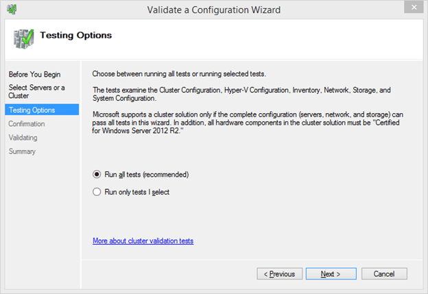 failover cluster user rights assignment