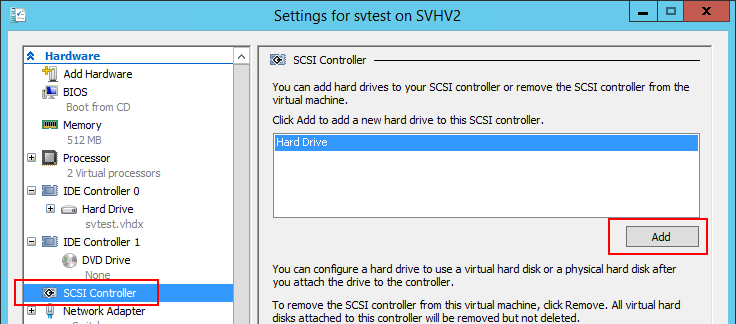 Add Hard Drive to VM