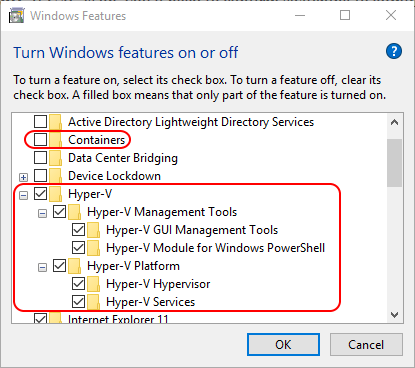 Client Hyper-V Features