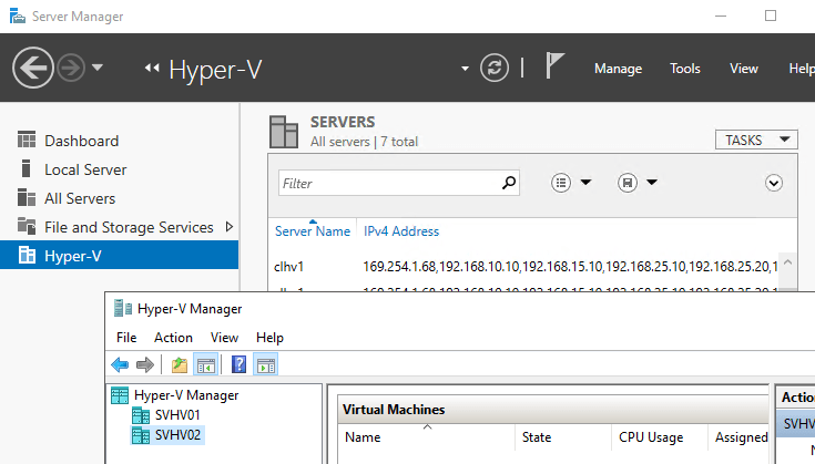 Remote Connections to Hyper-V Server 2016
