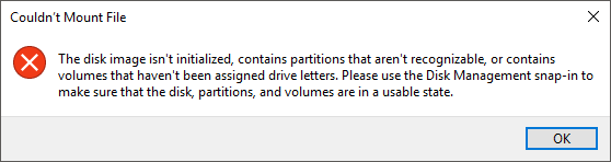 Error When Opening a Shielded VHD on an Unauthorized Host