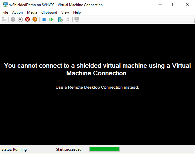 No VMConnect for Shielded VMs