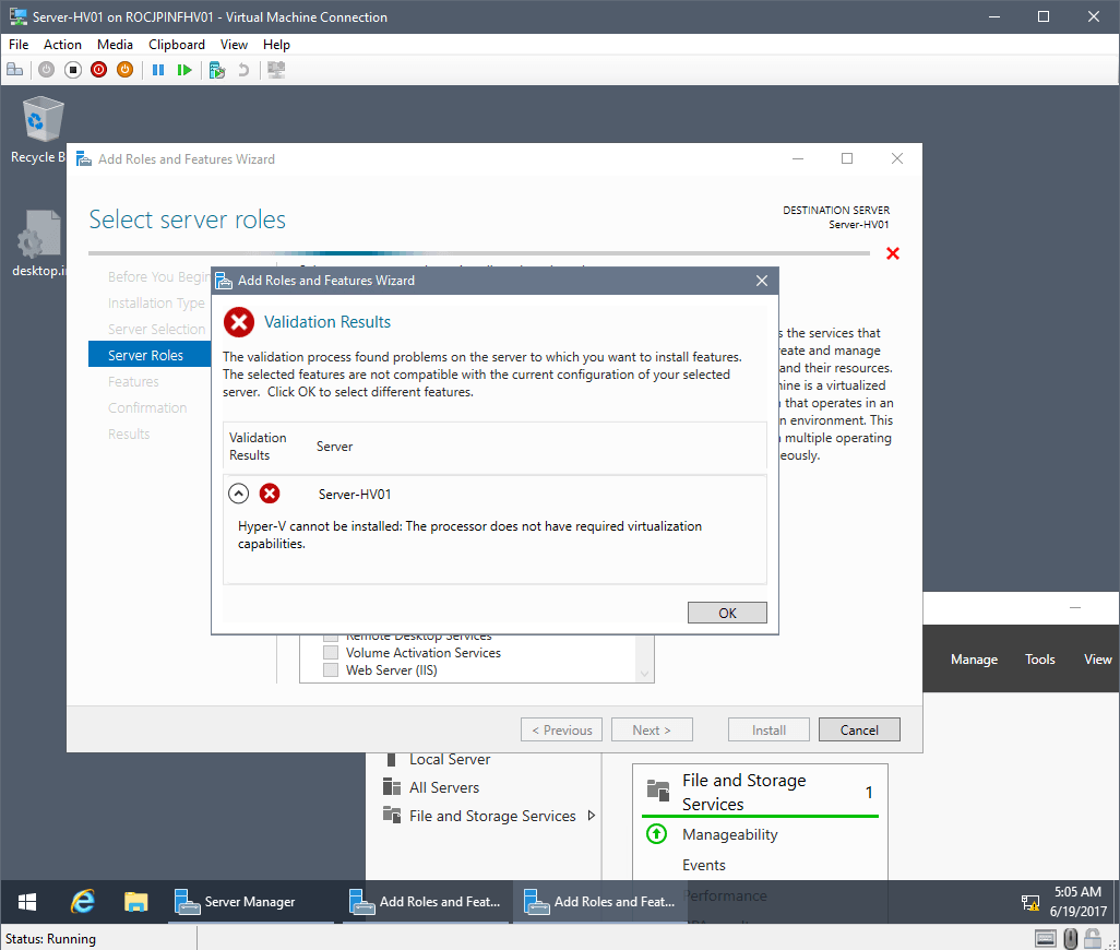 virtual machine connection