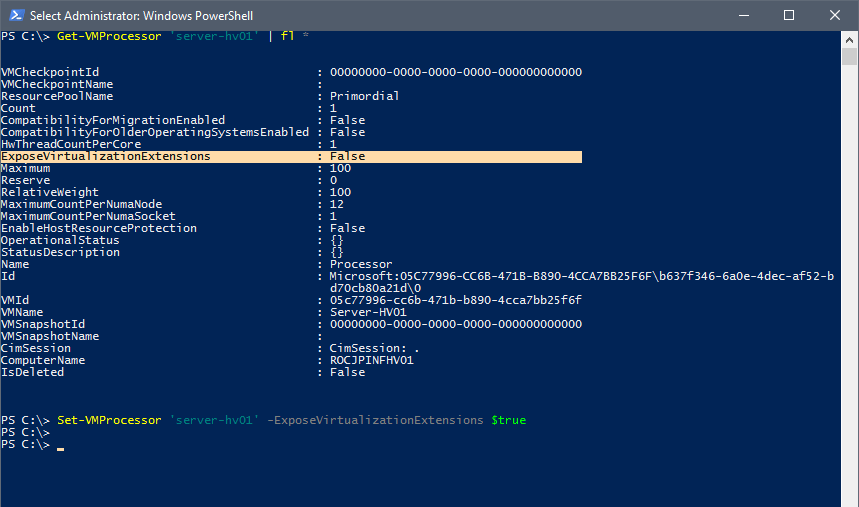 windows powershell administrator