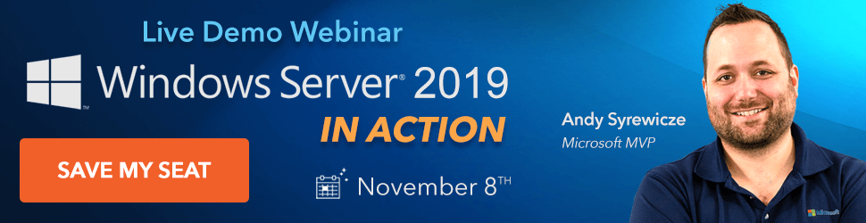 Windows Server 2019 in Action Live Demo Webinar