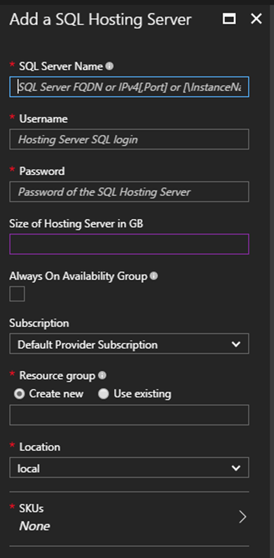 Microsoft SQL Server on Azure Stack