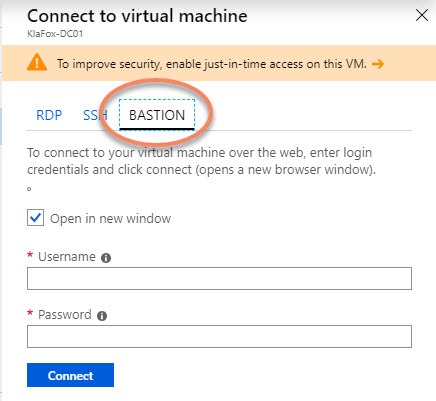 Virtual Machine Bastion