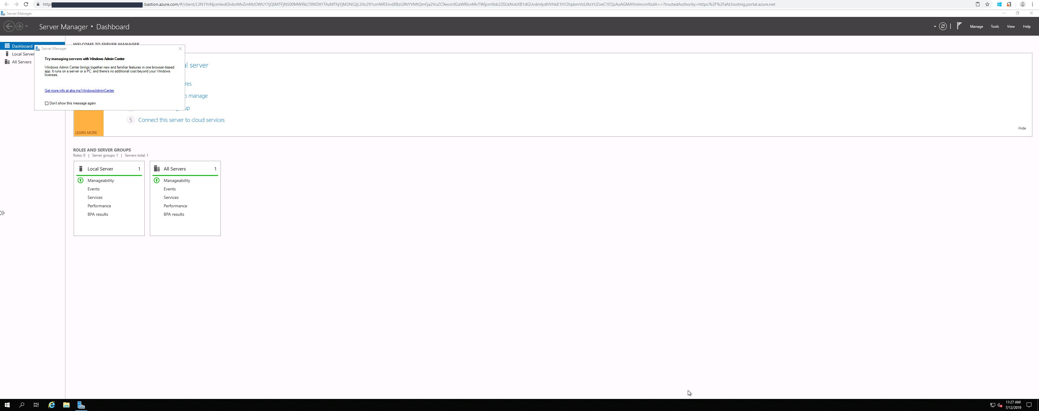 Bastion in browser
