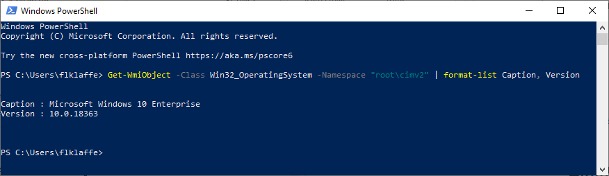 Windows 10 licencing, PowerShell