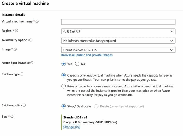 Deploying an Azure Spot VM