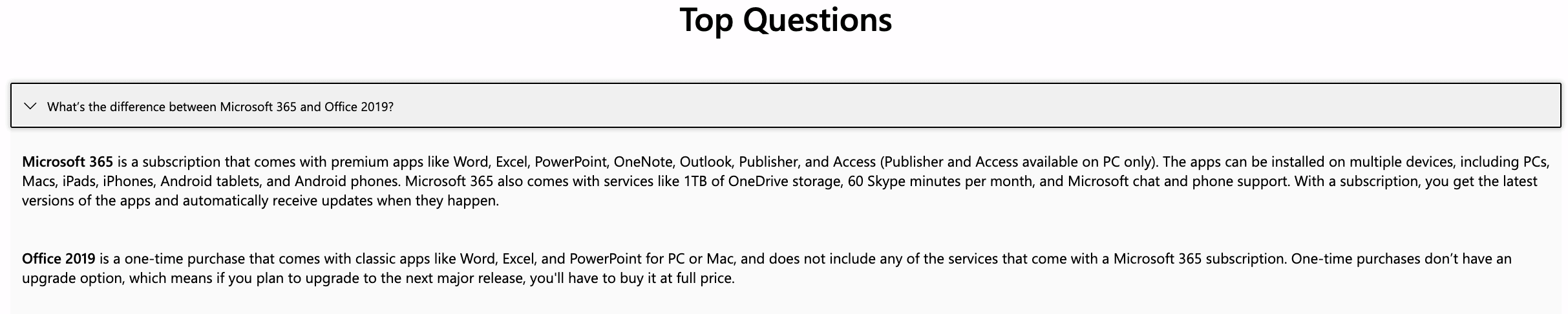 Difference Between Microsoft 365 and Office 2019