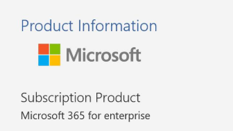 Microsoft 365 Product Information