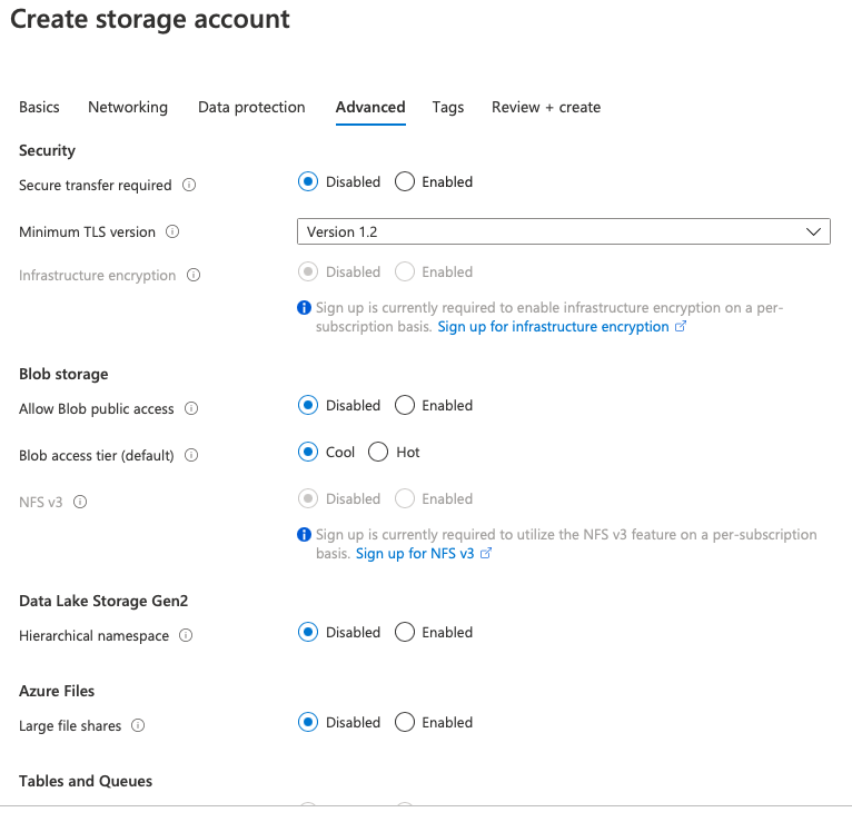 Azure Archive Hot Cool Storage Account