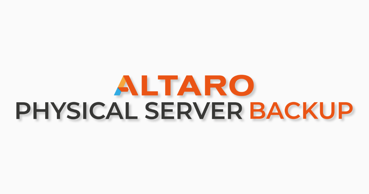 Physical Server Backup