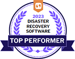 FeaturedCustomers 2023 Award - Disaster Recovery Software Top Performer