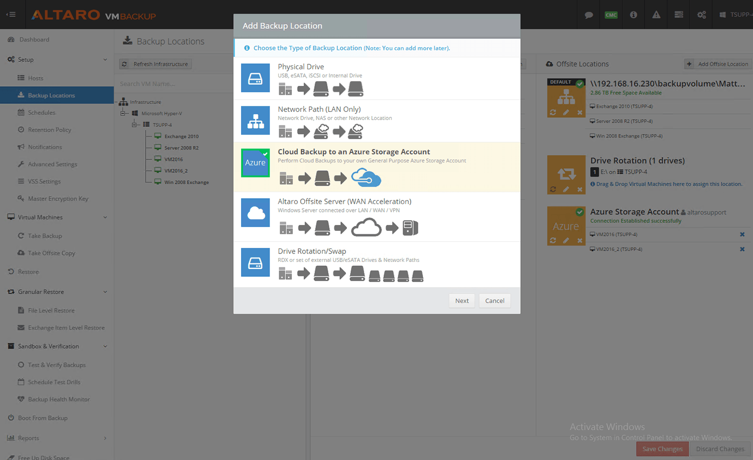 Réplication des sauvegardes de machines virtuelles vers un emplacement hors site