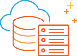 Pictogram Serveropslag in de cloud