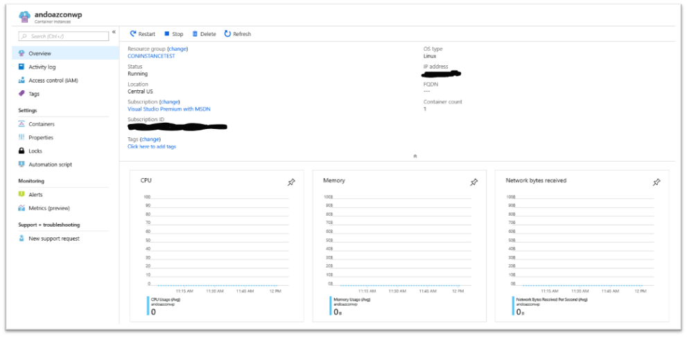 Containers in Azure