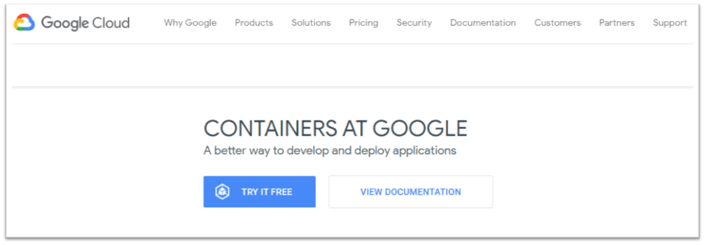 Containers in Google Cloud