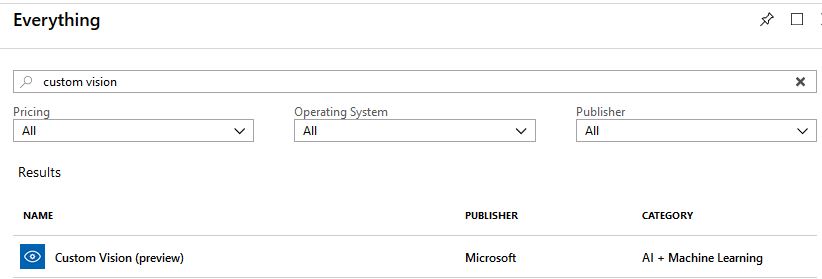 custom vision - Azure AI