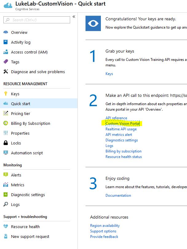 Custom Vision Portal Quick Start - Azure AI