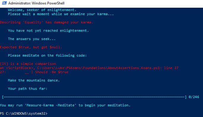 PSKoans PowerShell