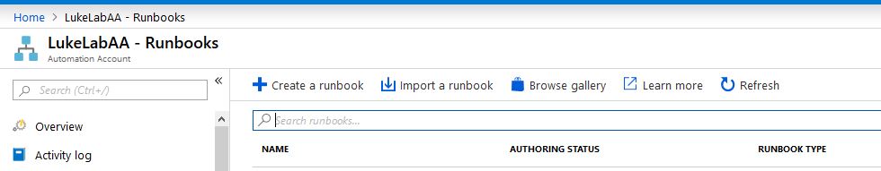 Runbooks
